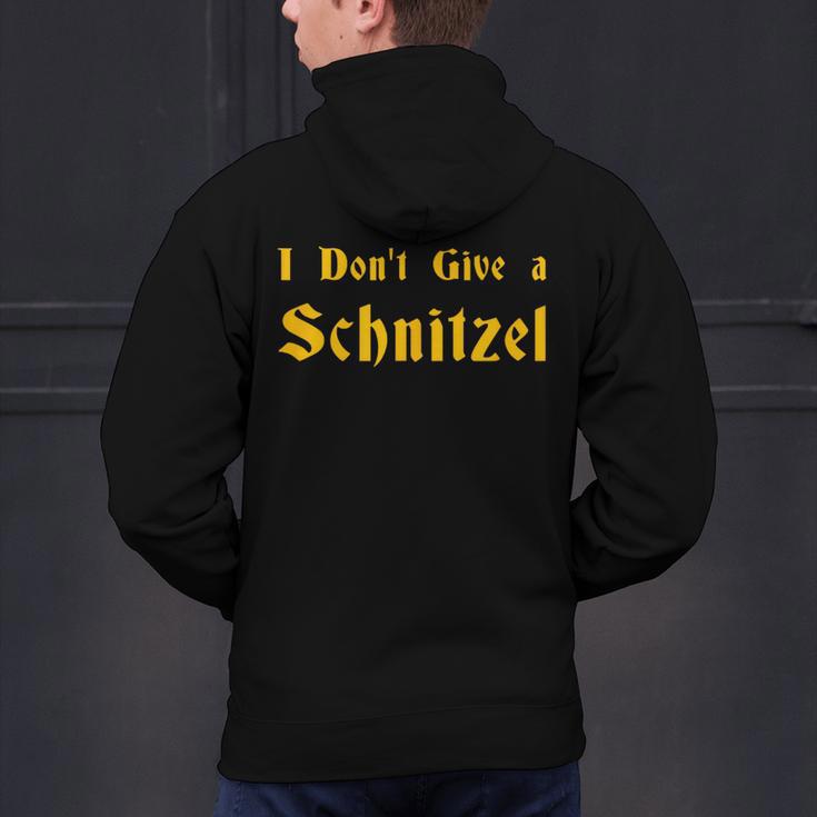 I Don't Give a Schnitzel T-Shirt Men's Hoodie Back Print, gift for family, gift for coworker