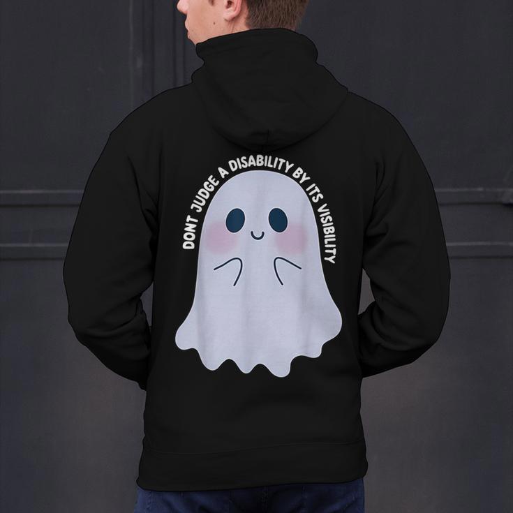 Dont Judge a Disability By Its Visibility Teacher Men's Hoodie Back Print, gift for family, gift for coworker