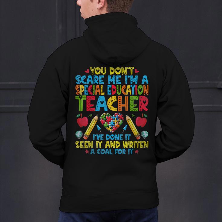 You Don't Scare Me I'm A Special Education Teacher SPED Men's Hoodie Back Print, gift for family, gift for coworker You Don't Scare Me I'm A Special Education Teacher SPED Men's Hoodie Back Print, gift for family, gift for coworker