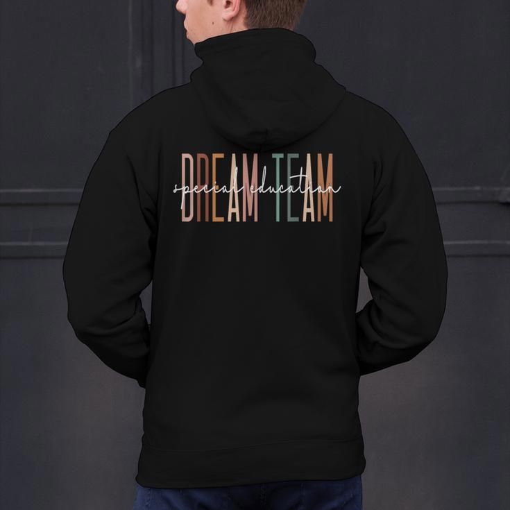 Dream Team Special Education Squad Special Education Teacher Men's Hoodie Back Print, gift for family, gift for coworker Dream Team Special Education Squad Special Education Teacher Men's Hoodie Back Print, gift for family, gift for coworker