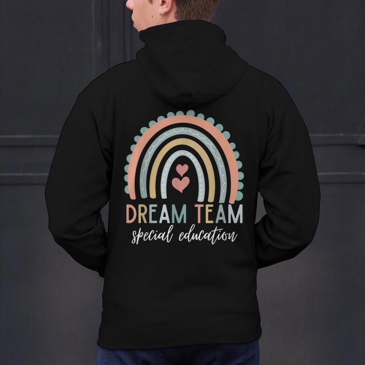Dream Team Special Education Teacher ED SPED Squad Rainbow Men's Hoodie Back Print, gift for family, gift for coworker Dream Team Special Education Teacher ED SPED Squad Rainbow Men's Hoodie Back Print, gift for family, gift for coworker