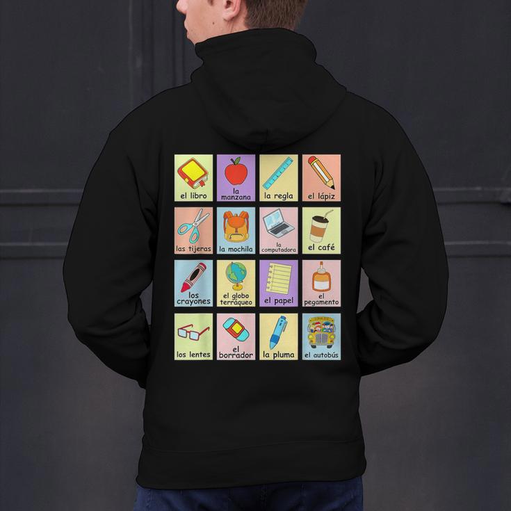 Dual Language Crew Bilingual Spanish Teacher Back To School For Men Women Men's Hoodie Back Print, gift for family, gift for coworker Dual Language Crew Bilingual Spanish Teacher Back To School For Men Women Men's Hoodie Back Print, gift for family, gift for coworker