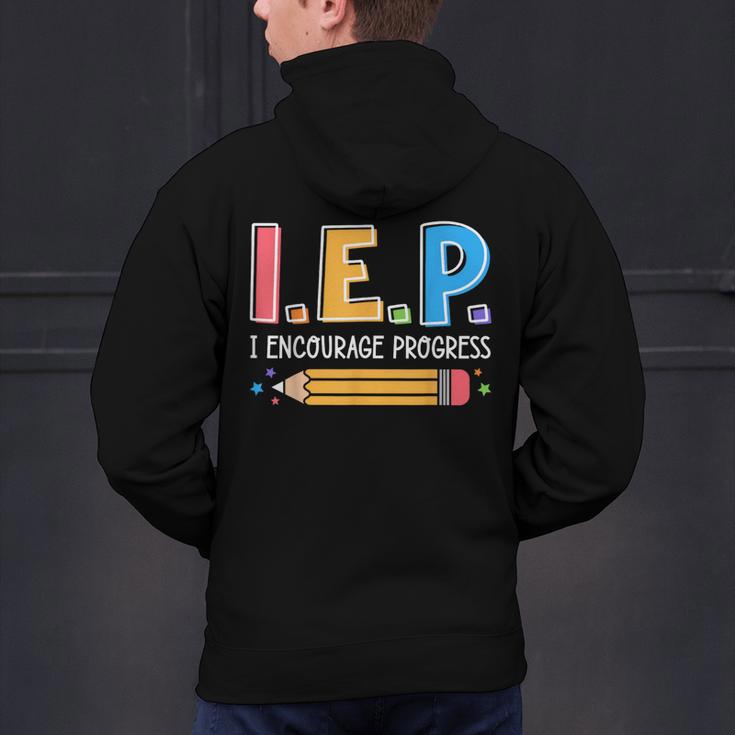 I E P I Encourage Progress Special Education Teacher Men's Hoodie Back Print, gift for family, gift for coworker I E P I Encourage Progress Special Education Teacher Men's Hoodie Back Print, gift for family, gift for coworker