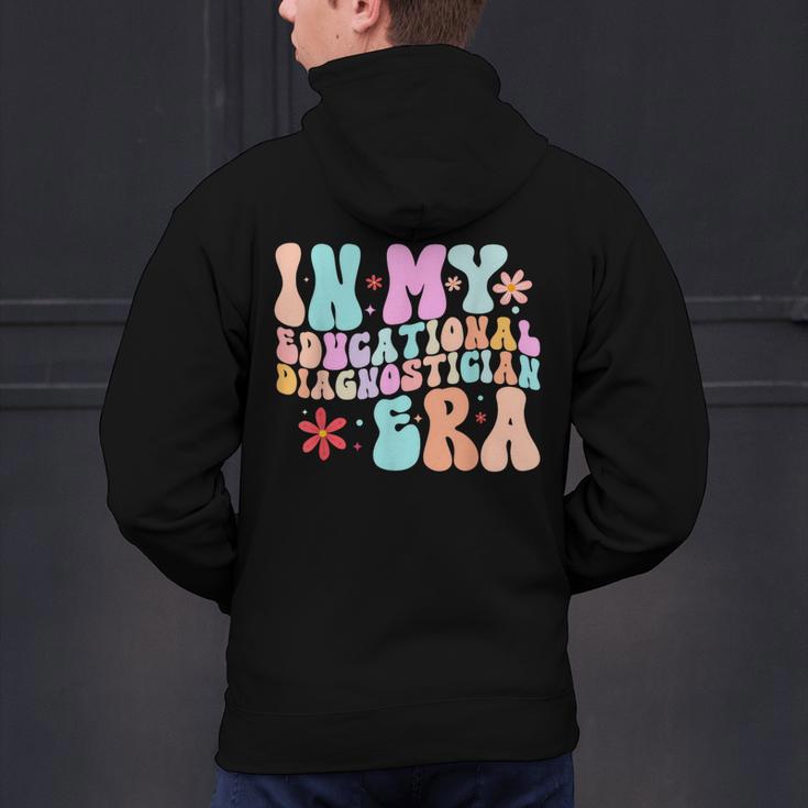 In My Educational Diagnostician Era Learning Support Teacher Men's Hoodie Back Print, gift for family, gift for coworker