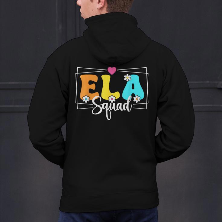 ELA Squad Teacher Back To School English Language Arts Men's Hoodie Back Print, English Teacher Hoodies, gift for family, gift for coworker ELA Squad Teacher Back To School English Language Arts Men's Hoodie Back Print, English Teacher Hoodies, gift for family, gift for coworker