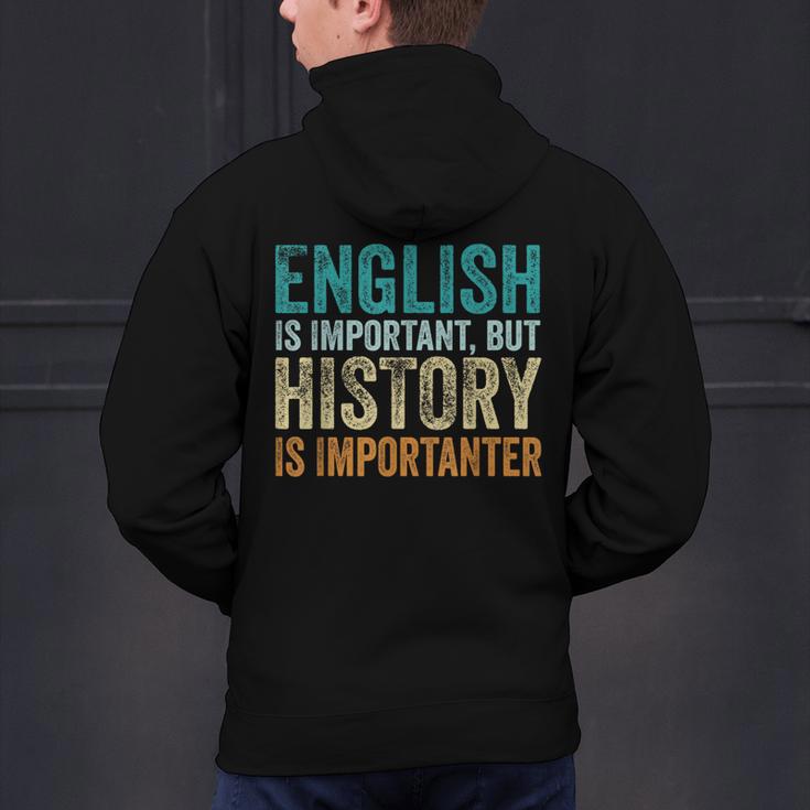 English Is Important But History Is Importanter Teacher Men's Hoodie Back Print, History Teacher Hoodies, English Teacher Hoodies, gift for family, gift for coworker English Is Important But History Is Importanter Teacher Men's Hoodie Back Print, History Teacher Hoodies, English Teacher Hoodies, gift for family, gift for coworker