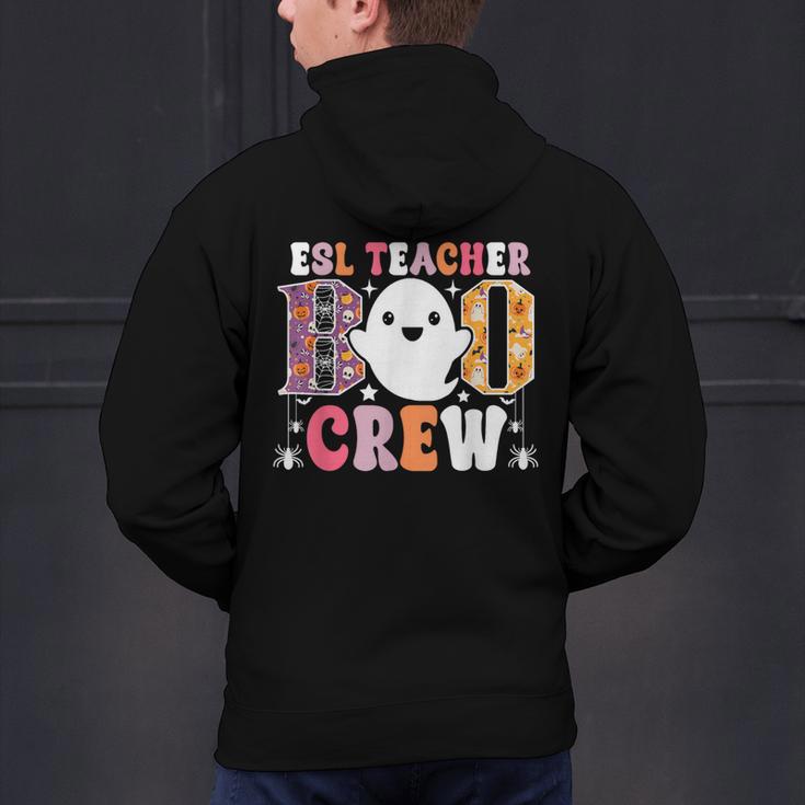 ESL Teacher Boo Crew Halloween Costume Men's Hoodie Back Print, Esl Teacher Hoodies, gift for family, gift for coworker ESL Teacher Boo Crew Halloween Costume Men's Hoodie Back Print, Esl Teacher Hoodies, gift for family, gift for coworker
