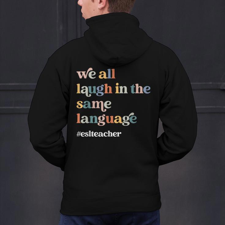 ESL Teacher ESOL Student Cute Retro Back To School First Day Men's Hoodie Back Print, Esl Teacher Hoodies, gift for family, gift for coworker ESL Teacher ESOL Student Cute Retro Back To School First Day Men's Hoodie Back Print, Esl Teacher Hoodies, gift for family, gift for coworker