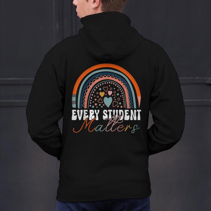 Every Student Matters Paraprofessional Support Teacher Men's Hoodie Back Print, gift for family, gift for coworker