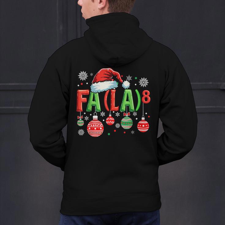 FA LA 8 Christmas Santa FA La Math Teacher Student Men's Hoodie Back Print, gift for family, gift for coworker FA LA 8 Christmas Santa FA La Math Teacher Student Men's Hoodie Back Print, gift for family, gift for coworker