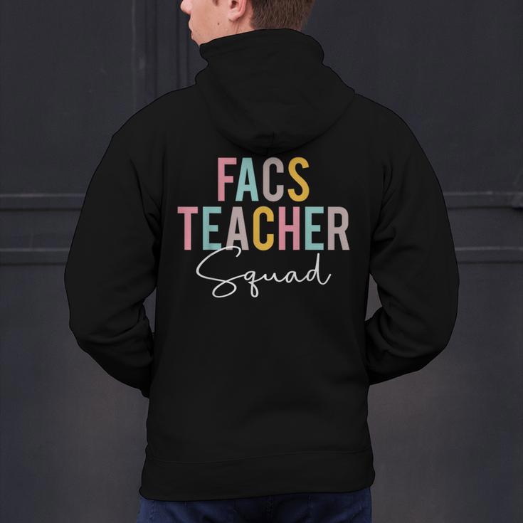 FACS Teacher Squad Colorful Appreciation Day Back To School Men Women Girls Kids Men's Hoodie Back Print, gift for family, gift for coworker