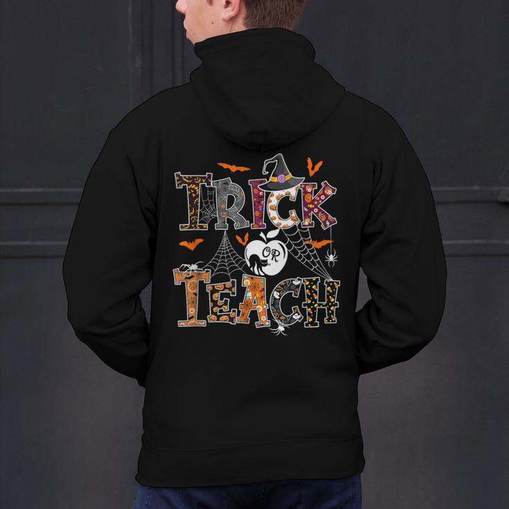 Fall Holiday Themed Thanksgiving Halloween Teacher Trick Or Men's Hoodie Back Print, gift for family, gift for coworker Fall Holiday Themed Thanksgiving Halloween Teacher Trick Or Men's Hoodie Back Print, gift for family, gift for coworker