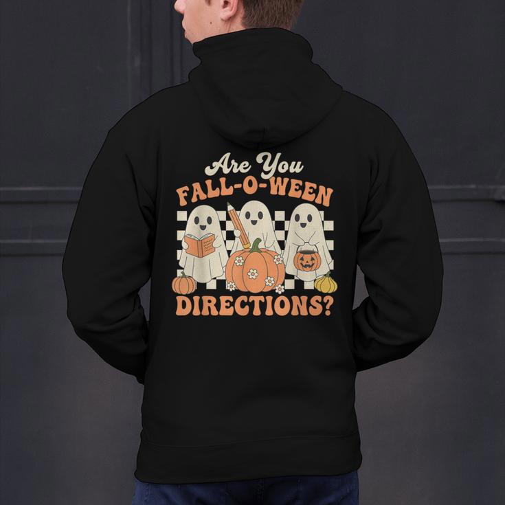 Are You Fall O Ween Directions Halloween Teacher Men's Hoodie Back Print, gift for family, gift for coworker Are You Fall O Ween Directions Halloween Teacher Men's Hoodie Back Print, gift for family, gift for coworker