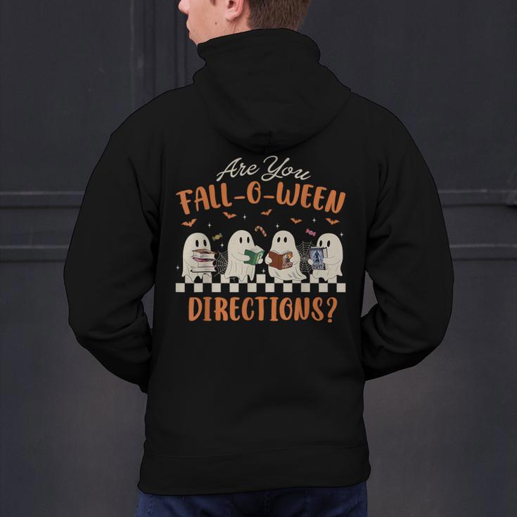Are You Fall-O-Ween Directions Halloween TeacherGhost Book Men's Hoodie Back Print, gift for family, gift for coworker Are You Fall-O-Ween Directions Halloween TeacherGhost Book Men's Hoodie Back Print, gift for family, gift for coworker