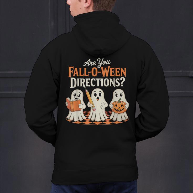 Are You Fall O Ween DirectionsRetro Teacher Halloween Ghost Men's Hoodie Back Print, gift for family, gift for coworker Are You Fall O Ween DirectionsRetro Teacher Halloween Ghost Men's Hoodie Back Print, gift for family, gift for coworker