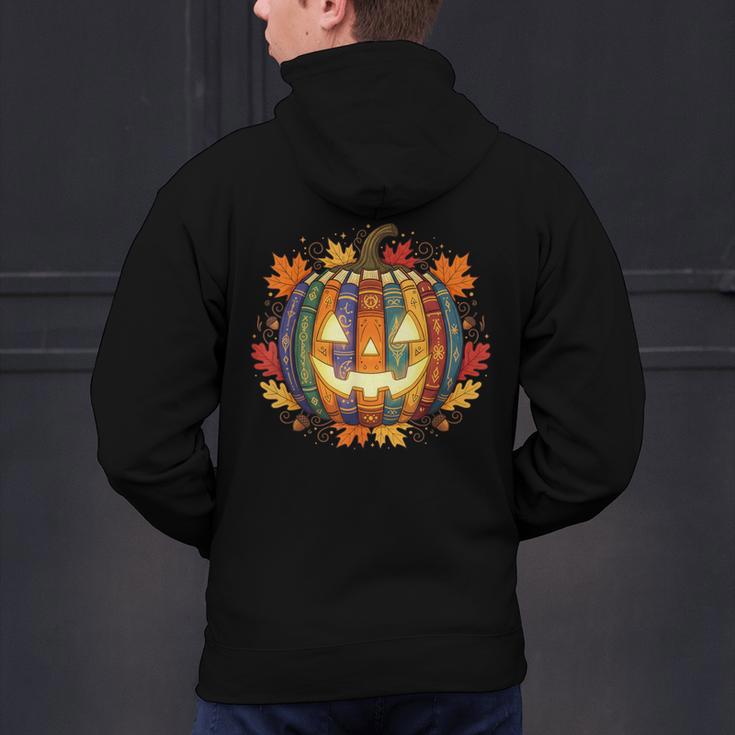 Fall Pumpkin Book Lover Spooky Librarian Teacher Halloween Men's Hoodie Back Print, gift for family, gift for coworker Fall Pumpkin Book Lover Spooky Librarian Teacher Halloween Men's Hoodie Back Print, gift for family, gift for coworker