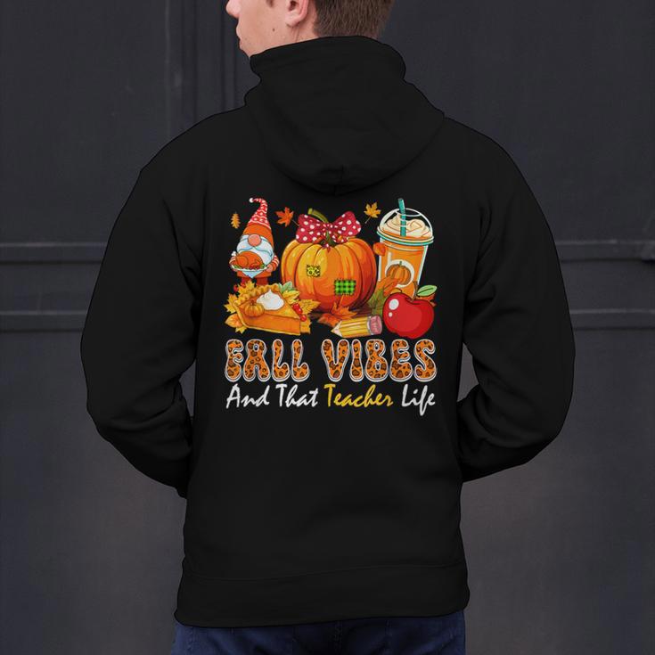 Fall Vibes Costume Teacher Thanksgiving Leopard Gnome Men's Hoodie Back Print, gift for family, gift for coworker Fall Vibes Costume Teacher Thanksgiving Leopard Gnome Men's Hoodie Back Print, gift for family, gift for coworker