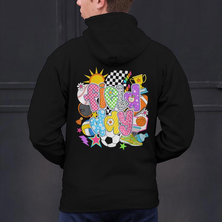 Field Day Fun Day Let The Games Begin Field Trip Teacher Kid Men's Hoodie Back Print, gift for family, gift for coworker