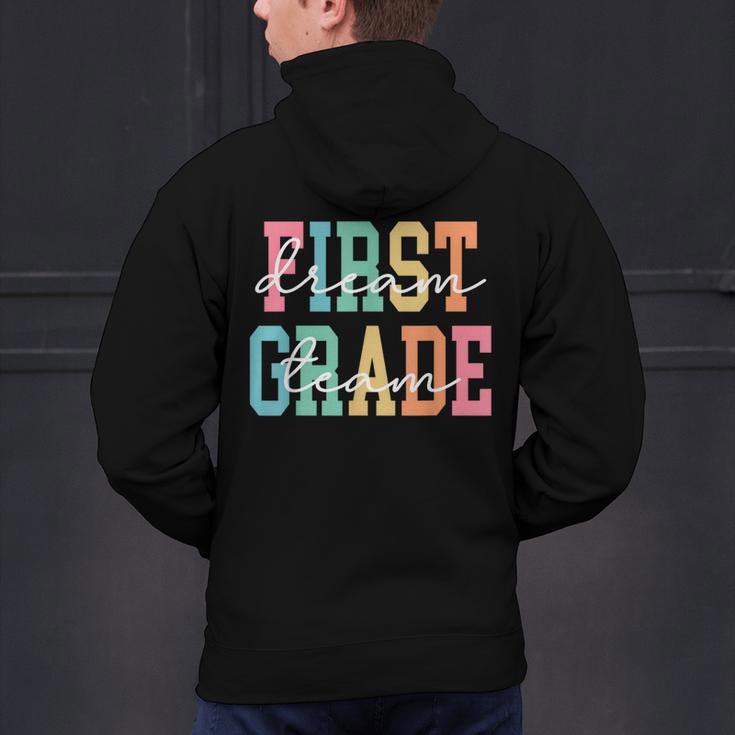 First Grade Dream Team Back To School 1st Grade Teacher Men's Hoodie Back Print, First Grade Teacher Hoodies, gift for family, gift for coworker First Grade Dream Team Back To School 1st Grade Teacher Men's Hoodie Back Print, First Grade Teacher Hoodies, gift for family, gift for coworker