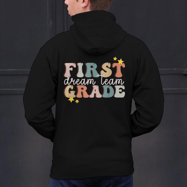 First Grade Dream Team First Day Of 1st Grade Teachers For Men Women Men's Hoodie Back Print, First Grade Teacher Hoodies, gift for family, gift for coworker First Grade Dream Team First Day Of 1st Grade Teachers For Men Women Men's Hoodie Back Print, First Grade Teacher Hoodies, gift for family, gift for coworker