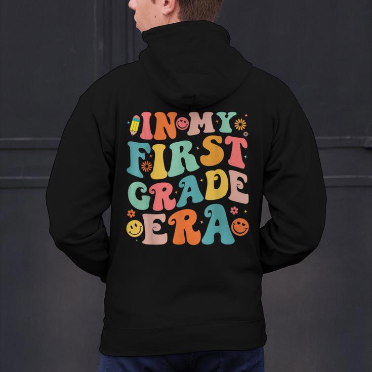 In My First Grade Era 1st Grade Teacher Back To School Men's Hoodie Back Print, First Grade Teacher Hoodies, gift for family, gift for coworker