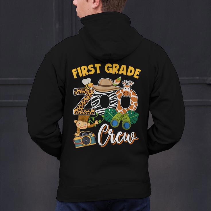 First Grade Zoo Field Trip Squad Matching Teacher Students Men's Hoodie Back Print, First Grade Teacher Hoodies, gift for family, gift for coworker First Grade Zoo Field Trip Squad Matching Teacher Students Men's Hoodie Back Print, First Grade Teacher Hoodies, gift for family, gift for coworker