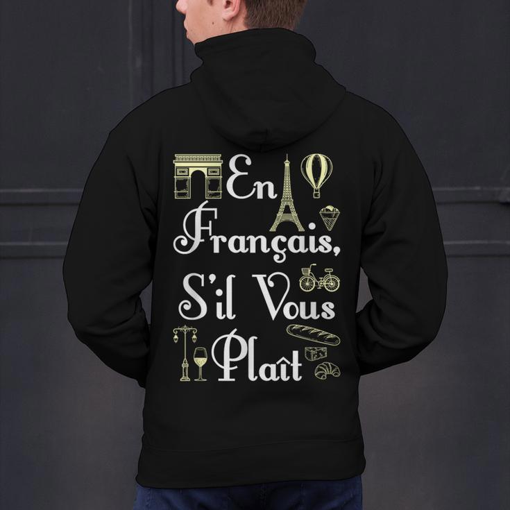 French Teacher En Francais S'Il Vous Plait End Of Year Men's Hoodie Back Print, gift for family, gift for coworker French Teacher En Francais S'Il Vous Plait End Of Year Men's Hoodie Back Print, gift for family, gift for coworker