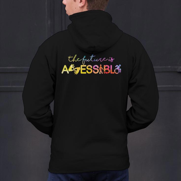 The Future Is Accessible Special Education Teacher Men's Hoodie Back Print, Future Teacher Hoodies, gift for family, gift for coworker The Future Is Accessible Special Education Teacher Men's Hoodie Back Print, Future Teacher Hoodies, gift for family, gift for coworker