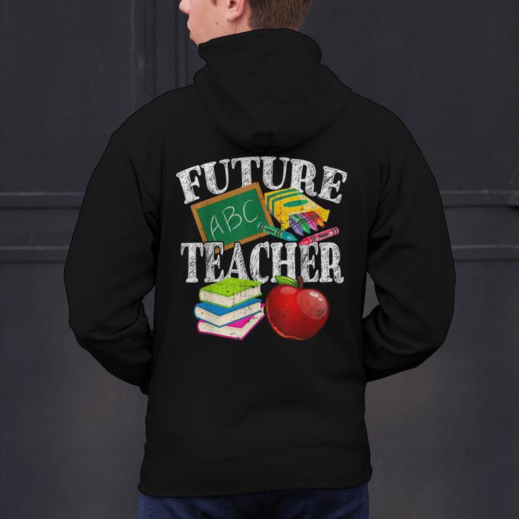Future Teacher With Canyon And Book Teacher Men Women Girls Kids Men's Hoodie Back Print, Future Teacher Hoodies, gift for family, gift for coworker