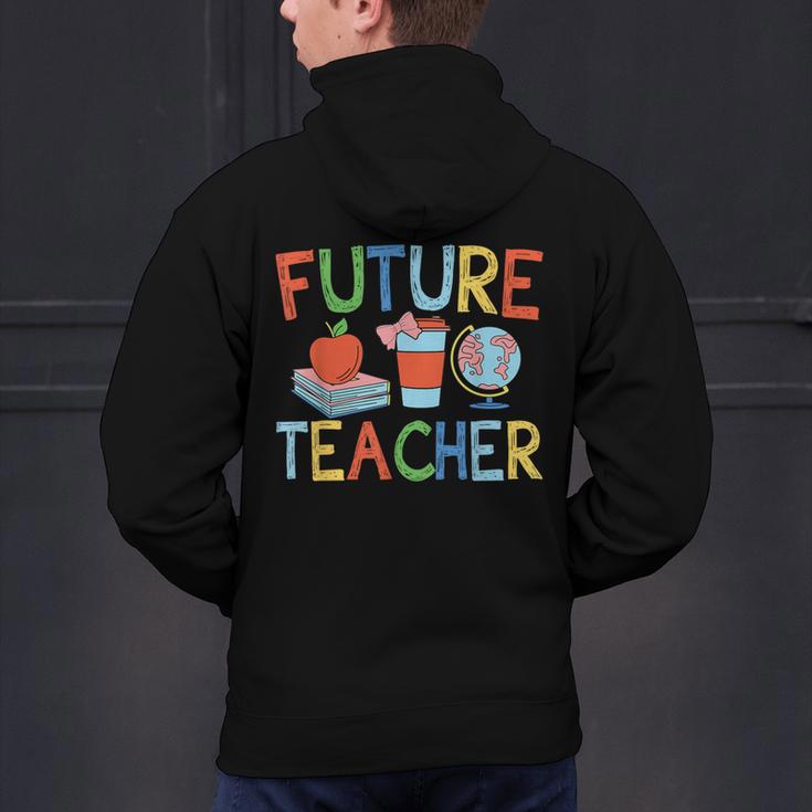 Future Teacher Costume For Kids Girls Boys Men Women Men's Hoodie Back Print, Future Teacher Hoodies, gift for family, gift for coworker