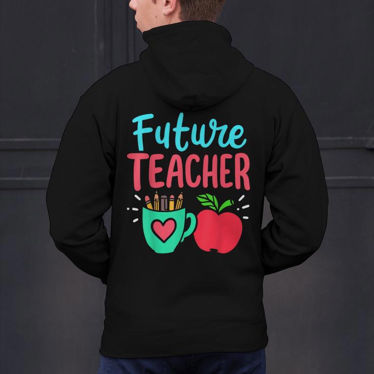 Future Teacher Education Student Men's Hoodie Back Print, Future Teacher Hoodies, gift for family, gift for coworker