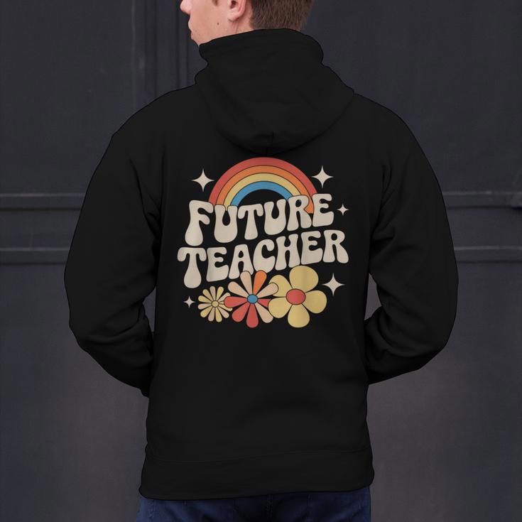 Future Teacher Kids Youth Girls Rainbow Pre-k Kindergarten Men's Hoodie Back Print, Future Teacher Hoodies, gift for family, gift for coworker Future Teacher Kids Youth Girls Rainbow Pre-k Kindergarten Men's Hoodie Back Print, Future Teacher Hoodies, gift for family, gift for coworker