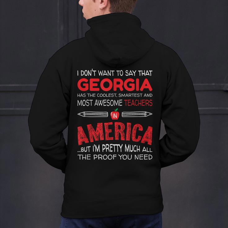 Georgia Teachers Classroom Tshirt Men's Hoodie Back Print, gift for family, gift for coworker