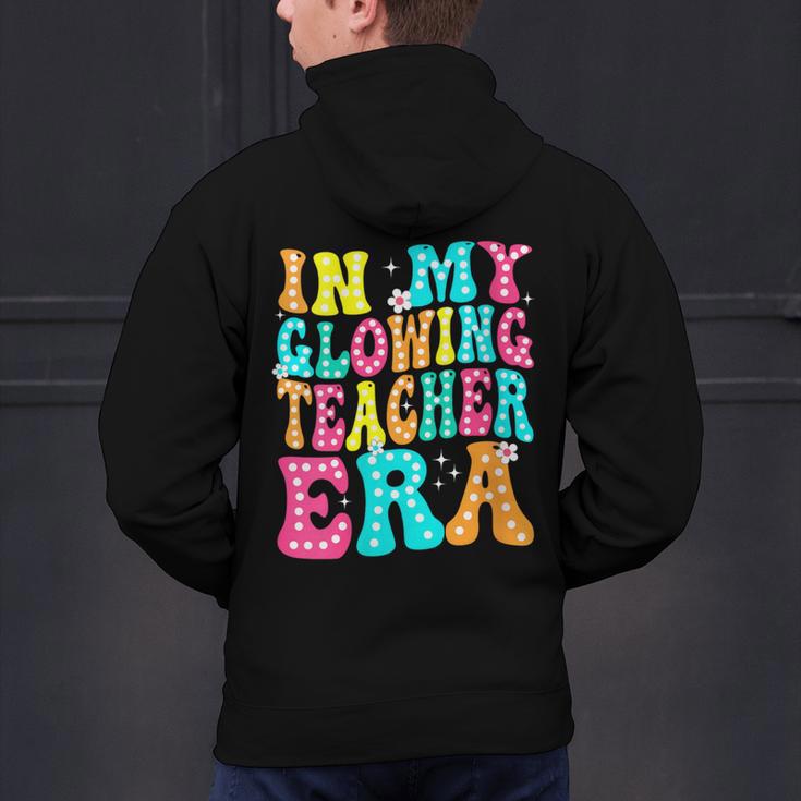 In My Glowing Teacher Era Groovy Colorful Bright Men's Hoodie Back Print, Groovy Teacher Hoodies, gift for family, gift for coworker In My Glowing Teacher Era Groovy Colorful Bright Men's Hoodie Back Print, Groovy Teacher Hoodies, gift for family, gift for coworker