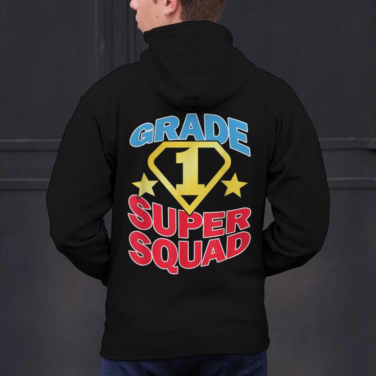 Grade 1 Super Squad Superhero Teacher Team Men's Hoodie Back Print, Super Teacher Hoodies, gift for family, gift for coworker Grade 1 Super Squad Superhero Teacher Team Men's Hoodie Back Print, Super Teacher Hoodies, gift for family, gift for coworker