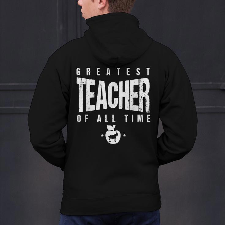 Greatest Teacher Of All Time Teachers Day 1 Teacher Goat Men's Hoodie Back Print, gift for family, gift for coworker Greatest Teacher Of All Time Teachers Day 1 Teacher Goat Men's Hoodie Back Print, gift for family, gift for coworker
