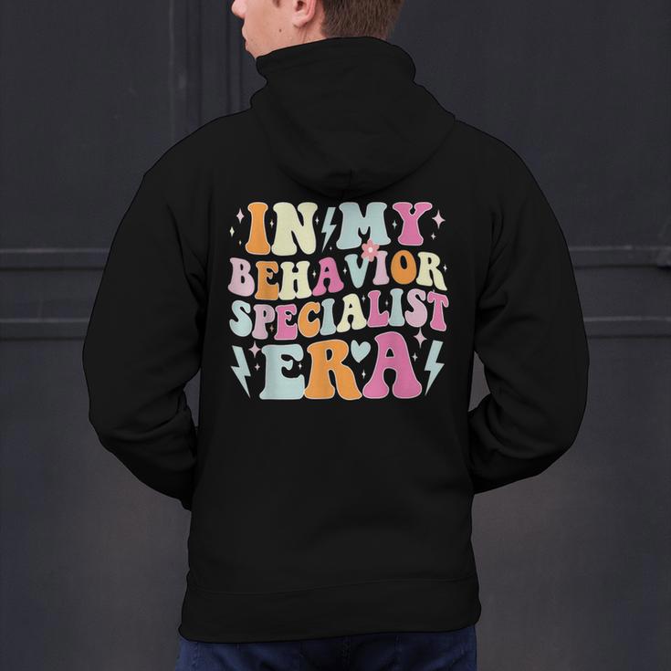 Groovy In My Behavior Specialist Era Behavior Teachers Men's Hoodie Back Print, gift for family, gift for coworker Groovy In My Behavior Specialist Era Behavior Teachers Men's Hoodie Back Print, gift for family, gift for coworker