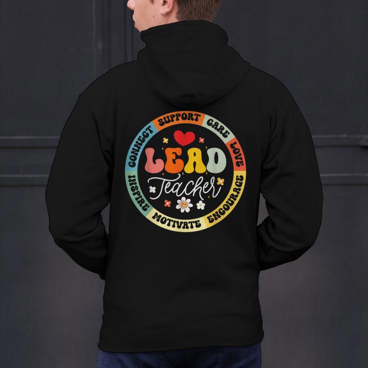 Groovy Lead Teacher Appreciation Back To School Men's Hoodie Back Print, Groovy Teacher Hoodies, gift for family, gift for coworker Groovy Lead Teacher Appreciation Back To School Men's Hoodie Back Print, Groovy Teacher Hoodies, gift for family, gift for coworker