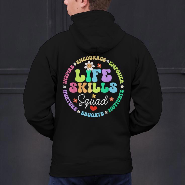 Groovy Life Skills Squad Teacher Special Ed SPED Team Crew Men's Hoodie Back Print, Groovy Teacher Hoodies, gift for family, gift for coworker Groovy Life Skills Squad Teacher Special Ed SPED Team Crew Men's Hoodie Back Print, Groovy Teacher Hoodies, gift for family, gift for coworker