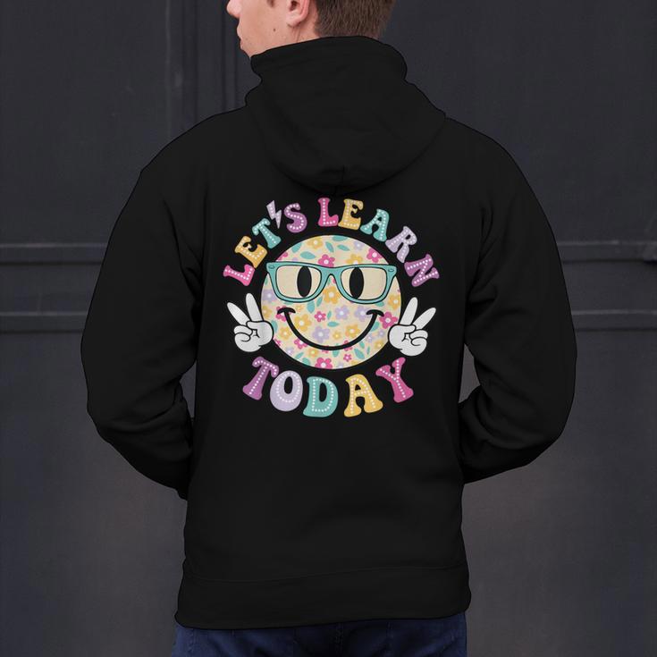 Groovy Retro Lets Learn Today Teacher Student Back To School Men's Hoodie Back Print, Groovy Teacher Hoodies, gift for family, gift for coworker Groovy Retro Lets Learn Today Teacher Student Back To School Men's Hoodie Back Print, Groovy Teacher Hoodies, gift for family, gift for coworker