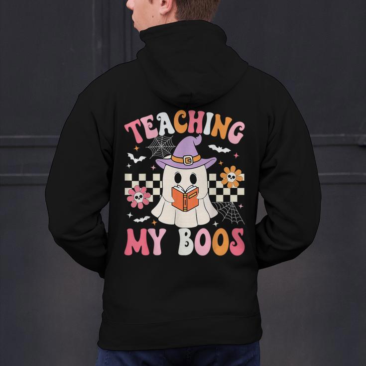 Groovy Teaching My Boos Teacher Ghost Halloween Teacher Men's Hoodie Back Print, Groovy Teacher Hoodies, gift for family, gift for coworker Groovy Teaching My Boos Teacher Ghost Halloween Teacher Men's Hoodie Back Print, Groovy Teacher Hoodies, gift for family, gift for coworker