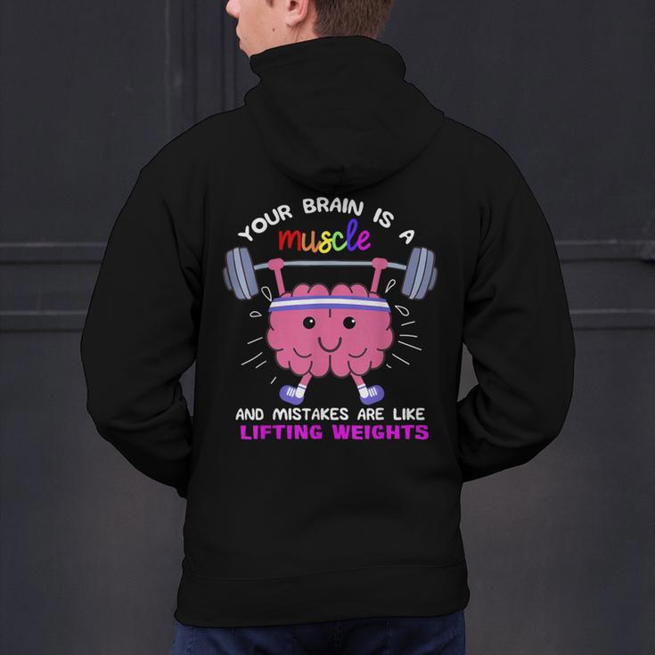 Growth Mindset Teacher Shirt Inspirational Shirts Men's Hoodie Back Print, gift for family, gift for coworker