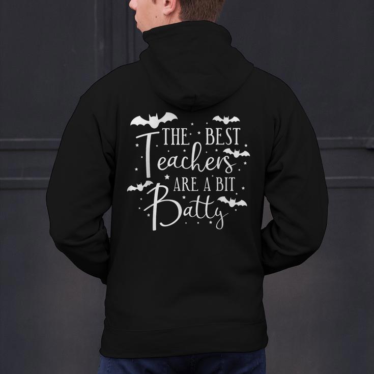 Halloween Best Teachers Are A Bit Batty Spooky Bats Men's Hoodie Back Print, gift for family, gift for coworker Halloween Best Teachers Are A Bit Batty Spooky Bats Men's Hoodie Back Print, gift for family, gift for coworker