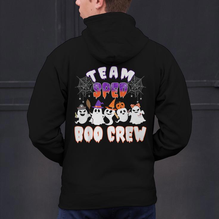 Halloween Costume Team SPED Teacher Special Education Men's Hoodie Back Print, gift for family, gift for coworker