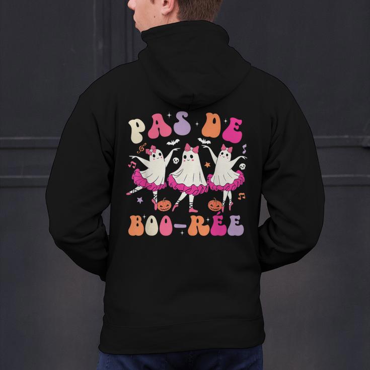 Halloween Dance Teacher Pas De Boo-Ree Ghost Ballet Dancer Men's Hoodie Back Print, gift for family, gift for coworker Halloween Dance Teacher Pas De Boo-Ree Ghost Ballet Dancer Men's Hoodie Back Print, gift for family, gift for coworker