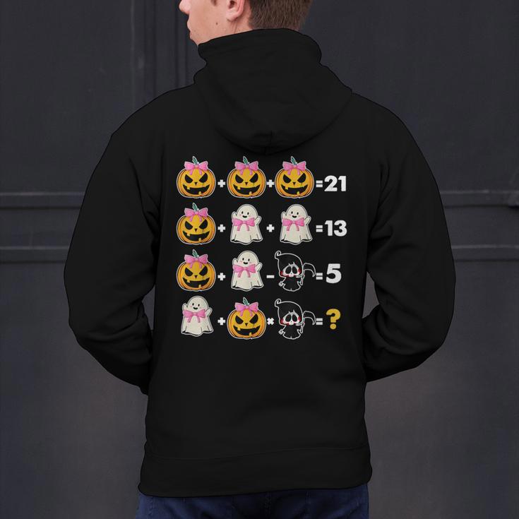 Halloween Math Teacher Men Women Order Of Operations Men's Hoodie Back Print, gift for family, gift for coworker