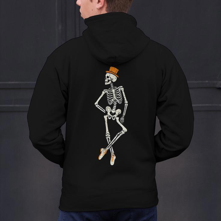 Halloween Skeleton Tap Dance Ballet Dance Teacher Men's Hoodie Back Print, gift for family, gift for coworker Halloween Skeleton Tap Dance Ballet Dance Teacher Men's Hoodie Back Print, gift for family, gift for coworker
