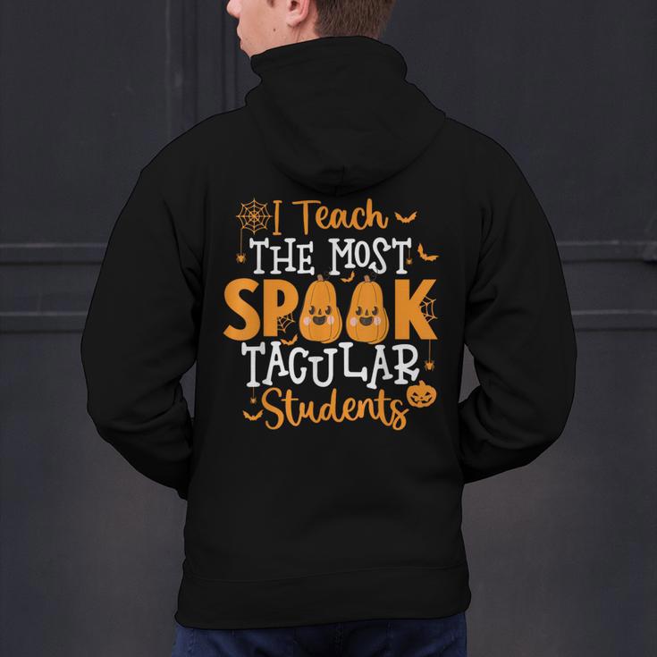 Halloween Teacher I Teach The Most Spooktacular Students Men Women Men's Hoodie Back Print, gift for family, gift for coworker Halloween Teacher I Teach The Most Spooktacular Students Men Women Men's Hoodie Back Print, gift for family, gift for coworker