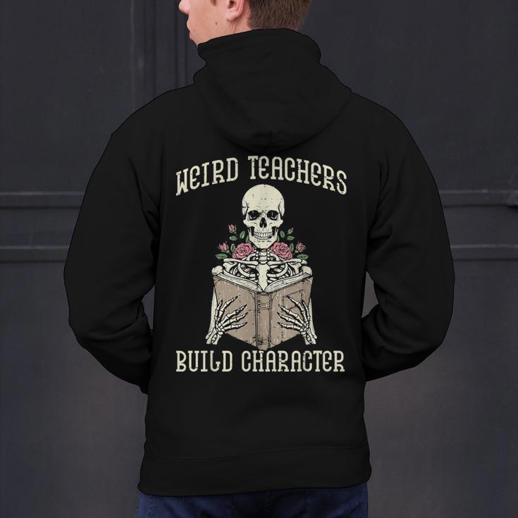 Halloween Weird Teachers Build Character Costume Men Women Men's Hoodie Back Print, gift for family, gift for coworker Halloween Weird Teachers Build Character Costume Men Women Men's Hoodie Back Print, gift for family, gift for coworker