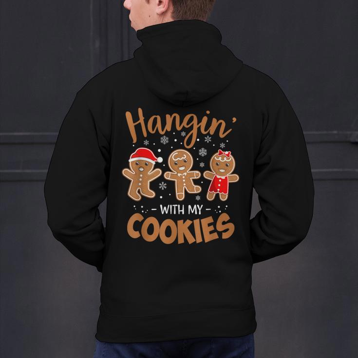Hangin With My Cookies Gingerbread Women Christmas Teacher Men's Hoodie Back Print, gift for family, gift for coworker Hangin With My Cookies Gingerbread Women Christmas Teacher Men's Hoodie Back Print, gift for family, gift for coworker